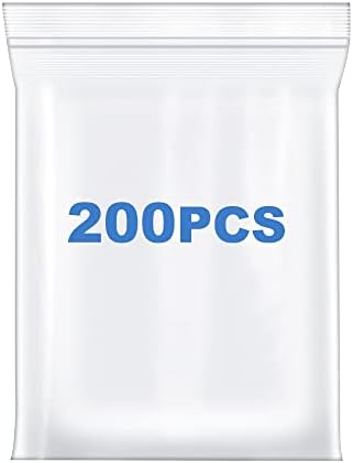 SOMOGA 200 PCS 1 x 1 espessura 4 mil pequenos bolsas de zíper transparente Poly Poly Sacos Plástico Reclosable Sacos de trava