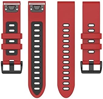 Davno 26 22mm Redução rápida de liberação para Garmin Fenix ​​7 7x 7S 3HR 945 Silicone EasyFit Strap para Fenix ​​6 Fenix