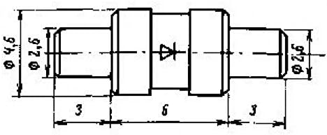 Diodos germânio GA504A URSS 2 PCS