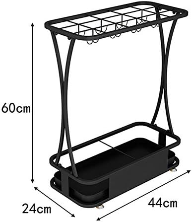 WXXGY Umbrella Stand Stand e Removable Drip Bandey Home Office Decor Decorna Rack de Armazenamento Rack Decoração Interior/Black/11