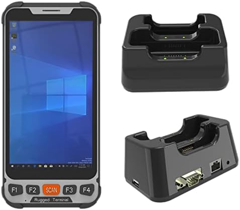 Sincoole de 5,5 polegadas Windows10 Pro Handheld Terminal PC com scanner de código de barras 2D e estação de encaixe