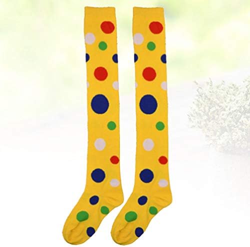 Meias de algodão AMOSFUN POLA DOT POLOWS SOCKS LONGO PARTES FECHAS DE FECIO