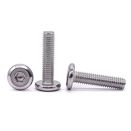 M6-1.0 x 20mm de cabeça plana de cabeça plana Tampa parafusos parafusos, 304 aço inoxidável 18-8, parafusos do conector