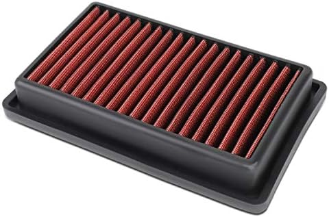 Painel de filtro de ar de ar lavável vermelho compatível com o inteligente Fortwo 0.9L Turbo 16-18