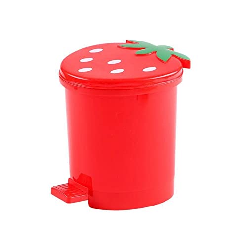 Zukeeljt lixo pode servente de lixo de lixo de morango Mini Home Desktop Garbage Storage pode lixo lixo lixo lata