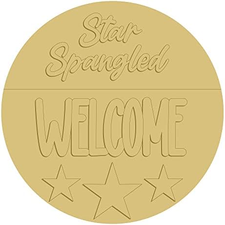 3d estrela cutout cutout Wood inacabado 4 de julho Memorial Day Dan Hanger Mdf Shape Canvas Style 1 Art 1