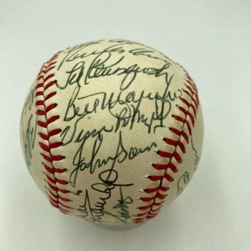 Lindo Hank Aaron Ernie Banks Hall da Fama Multi -Baseball - Baseballs autografados