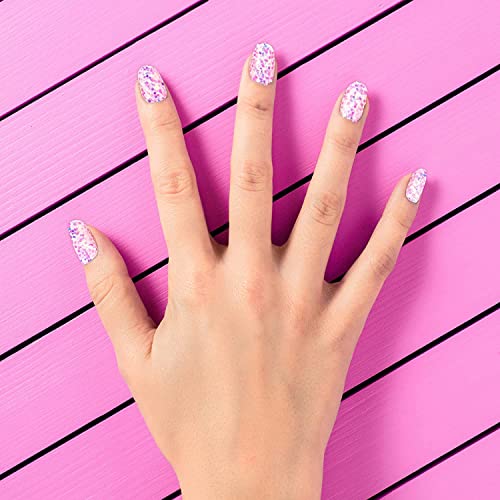 Expressões Coleção de manicure de 7 dias por itens essenciais de estilo-84pc Pressione no conjunto de unhas, adesivo Falso