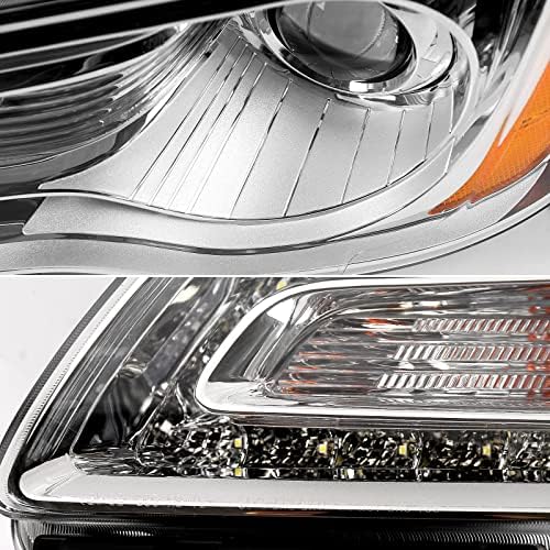 Fione - para Chrysler 300/300C Montagem dos faróis 2011 2012 2013 2014 Tipo de halogênio LED DRL Excesso faróis