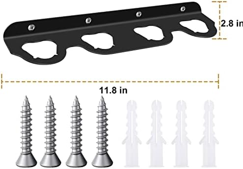 AccencyC Battery Solder para Milwaukee 12V Bateria 4 Slot Bateria de armazenamento de armazenamento Rack de montagem de parede