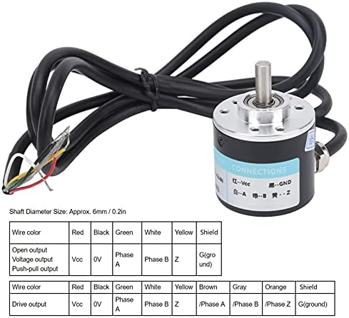 Redutor do motor, Redutor de velocidade incremental do codificador ABZ Redutor, redutor de motor com eixo sólido de 6 mm para motor