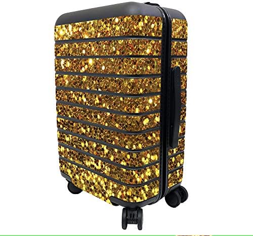 Mightyskins Skin Compatível com a mala de mão - Dazzle de ouro | Tampa protetora, durável e exclusiva do encomendamento