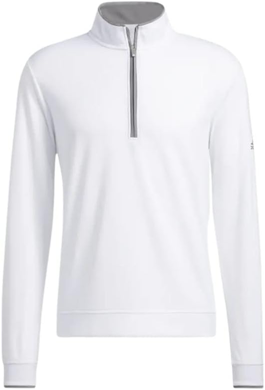 Pullover de zíper do trimestre da adidas masculino