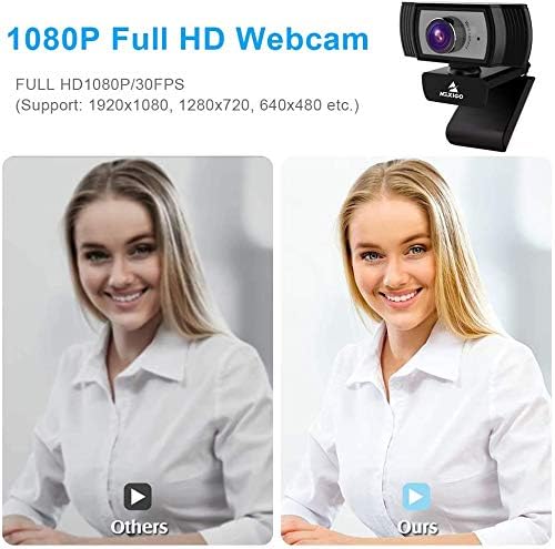 1080p webcam para streaming, câmera da web nexigo com microfone, para Zoom Conhecer o YouTube Skype FaceTime Hangouts Obs Xbox XSplit,