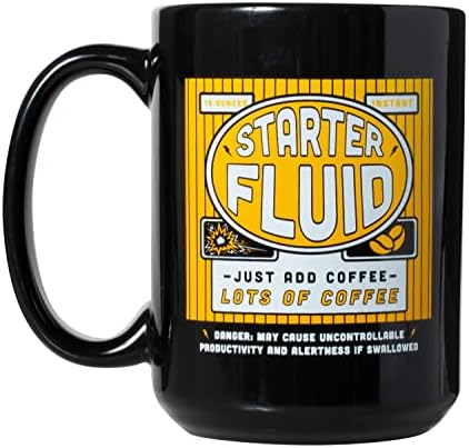 Fluido iniciante - Funnic Mechanic Car Caminhão Motorcycle Entusiasta de Racing 15oz Caneca de chá de café de dupla face