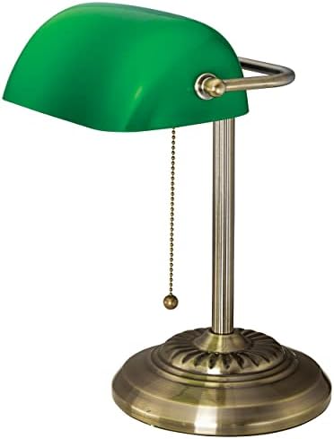 V- luz com lâmpada de tarefa de lâmpada LED substituível, bronze antigo 6,5 x 6,5 x 15