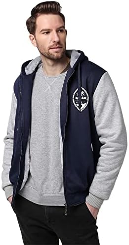 Guam Fleece Hoodies para homens grossos moletom com capuz pesado com capuz completo.