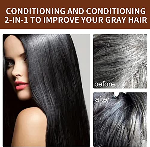 Barra de shampoo orgânico, sabonete de condicionador natural, cabelo para colorir essência de cabelo escurecimento para