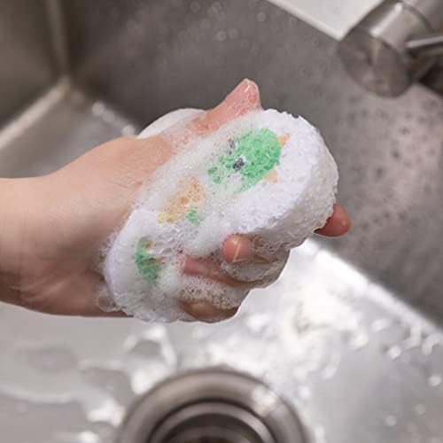 Upkoch limpeza panos de limpeza panos de microfibra pano de pano de 6pcs Esponja esponjas de cozinha limpeza de animais esponjas não