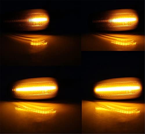 BJJS Dinâmico LED SINGRATE LIMPELA LIMPELAÇÃO LIMPELAÇÃO Acessórios da lâmpada de pisca -pisca de luz compatível com W124 A124