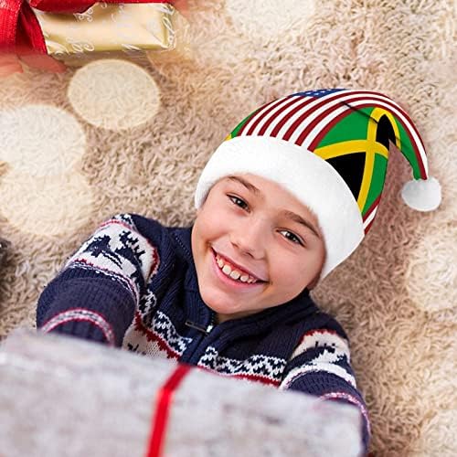 FAGN JAMAICAN DO JAMAICAN DO USA FIAG CHAPA DE Papai Noel para Cap Holida de Natal Red Favorias de Festas Festivas