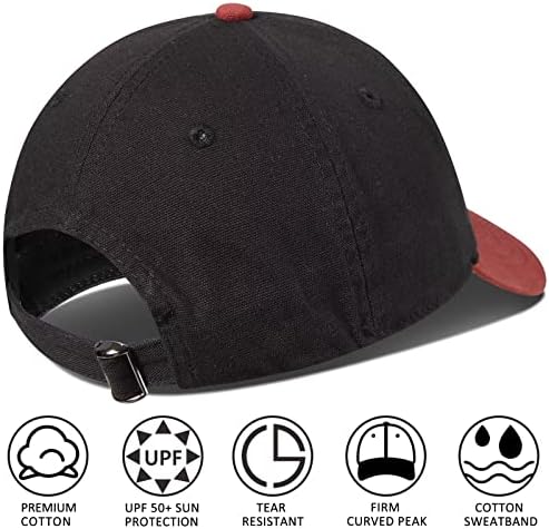 Gadiemkensd Vintage Washed Canvas Dad Hat Hat Low Perfil Baseball Cap ajustável UPF não estruturado 50+