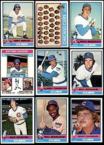 1976 Topps Chicago Cubs perto da equipe set Chicago Cubs VG/EX+ Cubs