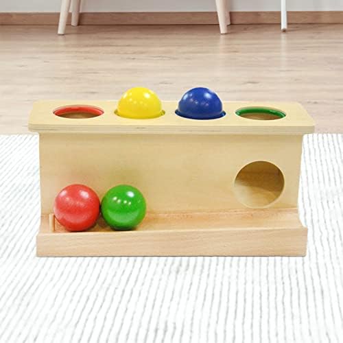 Qufei Montessori Crianças de madeira Toys de bola Baby Toys Push Toys Push Toys 3 anos+