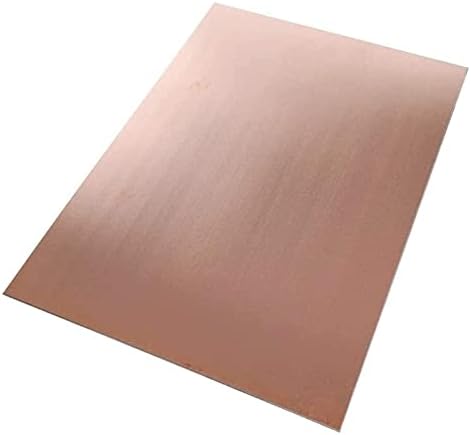 NIANXINN Folha de cobre Folha de cobre Placa de folha de metal 1. 5 mmx 300 x 300 mm Corte de placa de metal de cobre folhas