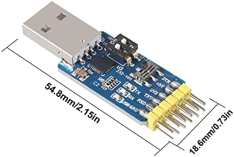 Dorhea 5pcs USB-UART 6-1 Conversor multifuncional USB-TTL/RS485/232, TTL-RS232/485.232 a 485 Adaptador serial 3.3V/5V