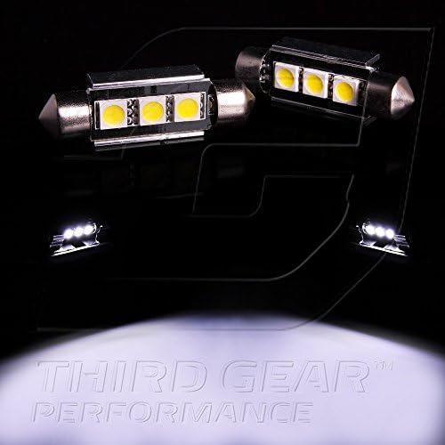 TGP 39mm Branco 3 LED SMD 5050 Festoon Placa Bulbos Canbus Erro livre 2001-2011 Compatível com BMW M3