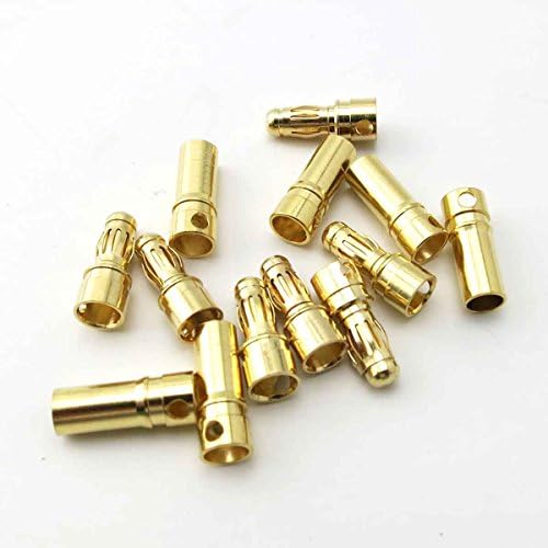 Yueton 30Pairs 3,5mm Male Macan Banana Plug Bullet Connector Replacement