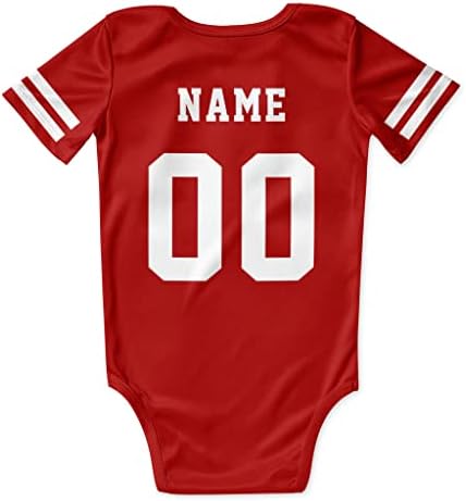 Huihengera Roupas de bebê Personalizado Presente para bebês para bebê Selecione qualquer nome e número