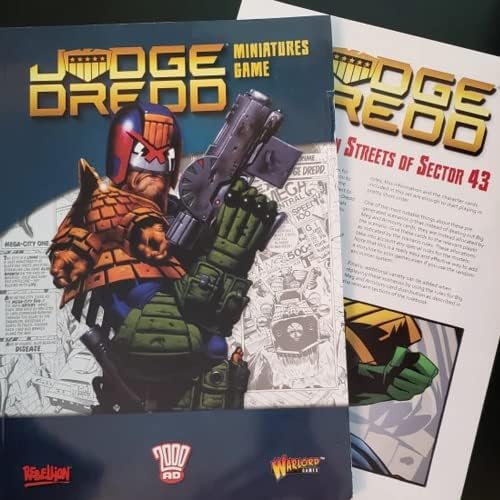 Wargames entregou o juiz Dredd: livro de regras para miniaturas de comprimido de 28 mm de cyberpunk para jogos de dramatização