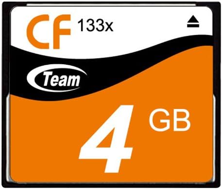 4GB Team CF Memory Card High Performance 133x para Sealife DC100 900. Este cartão vem.