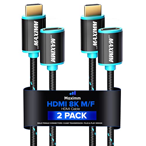 O cabo de extensão HDMI masculino a feminino suporta o protocolo HDCP HDCP HDMI de alta velocidade, arco, 3D, 1080p a 2160p Resolução