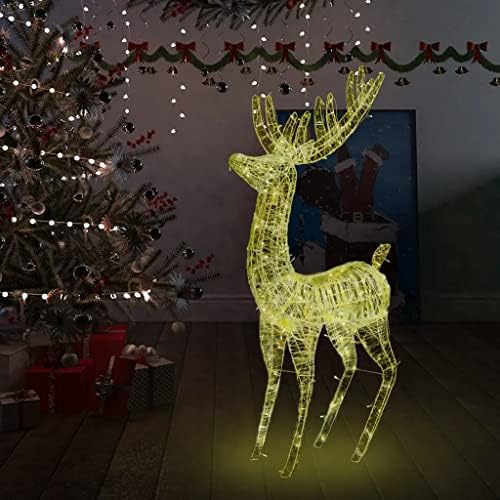 Vidaxl xxl acrílico rena de Natal 250 LED 70,9 branco quente