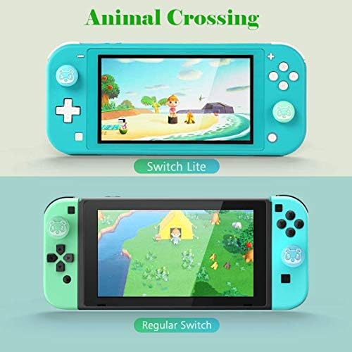 Lightpropro fofo agarra as tampas de joystick para nintendo switch/switch OLED Joy-Con e Switch Lite Controller, Animal Crossing