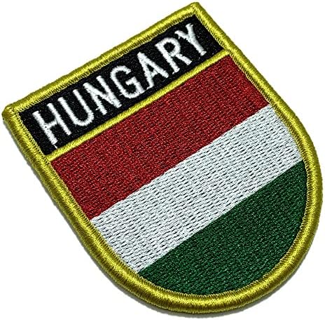 BP0406EV01 Hungria bandeira bordada em uniforme, quimono, bicicleta de colete, ferro ou costura