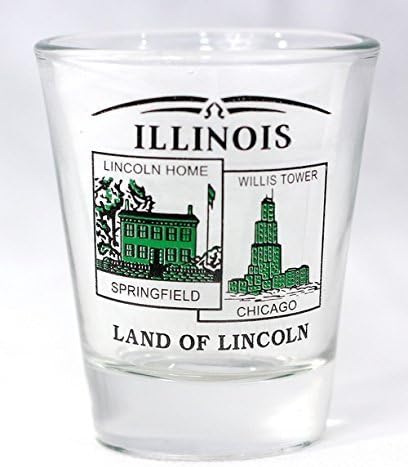 Cenário do estado de Illinois Green New Shot Glass