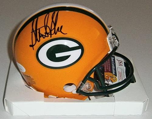 Packers Sterling Sharpe assinado Mini capacete JSA CoA Auto -Autographed Green Bay WR - Mini capacetes autografados da NFL