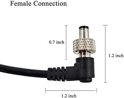 TOPCINE D-TAP para travar o cabo de potência DC 5.5 de 2,1 mm de monitor 12V compatível com Sony Pix-E7 Pix-E5 Atomos Ninja