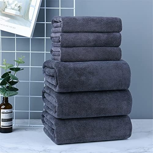 Czdyuf Bath towel hotel espessado banheiro central de cabelo absorvente por atacado salão de beleza toalha de cama cinza.