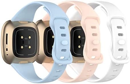 Compatível com Fitbit Versa 4/Sense 2 Bands Mulheres homens Substituição de pulseira pulseira Slim Sport Bracelet