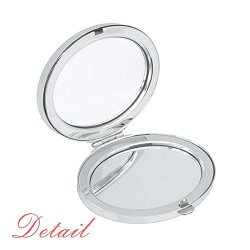 Black Vector Padror Decoração de olho espelho portátil dobra maquiagem de mão dupla lateral óculos