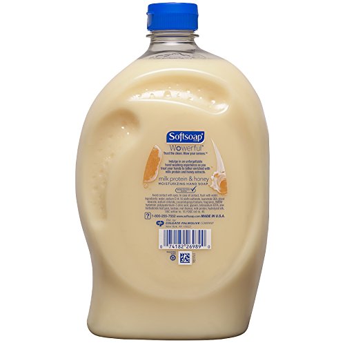 Softsoap líquido Soop reabasteça, leite e mel dourado - 56 onça fluida