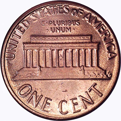 1975 D Lincoln Memorial Cent 1c Brilliant não circulado