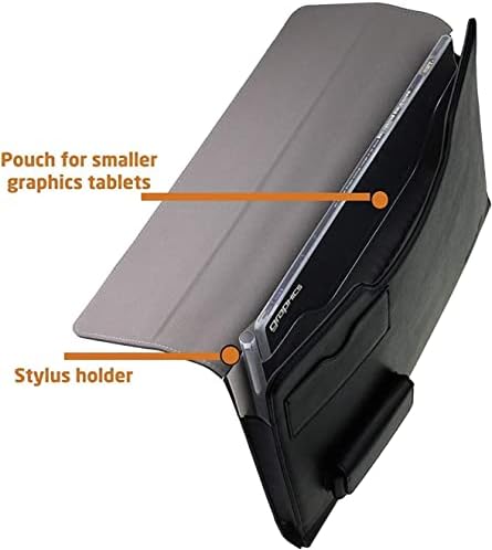 Broonel Leather Graphics Tablet Folio Case - Compatível com XP -PEN DECO01 V2 Tablet de desenho de desenho