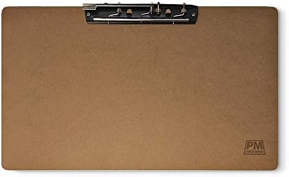 Papel Merlin Ledger Clipboard 11 '' x 19 '' - MDF horizontal 11x17 Armador com clipe grande