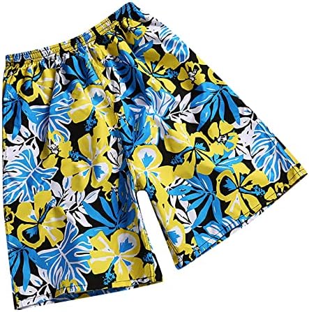 Mens shorts de cintura elástica casual masculino Sworks de natação rápida shorts secos shorts coloridos corantes médios